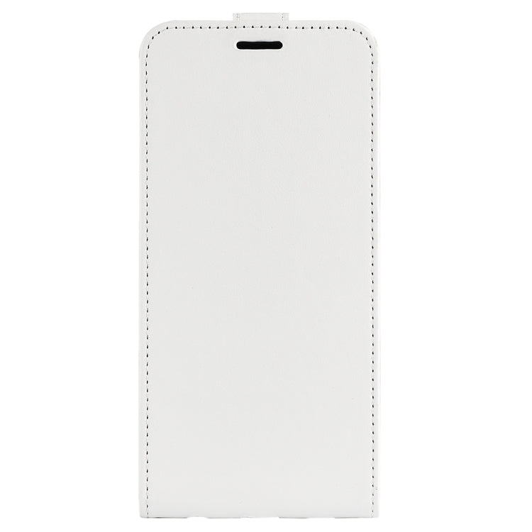 For Motorola Edge 5G 2024 R64 Texture Single Vertical Flip Leather Phone Case(White) - Motorola Cases by PMC Jewellery | Online Shopping South Africa | PMC Jewellery | Buy Now Pay Later Mobicred