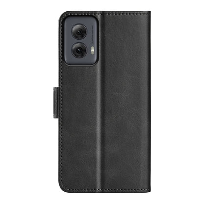 For Motorola Moto G Power 5G 2024 Dual-side Magnetic Buckle Horizontal Flip Leather Phone Case(Black) - Motorola Cases by PMC Jewellery | Online Shopping South Africa | PMC Jewellery | Buy Now Pay Later Mobicred