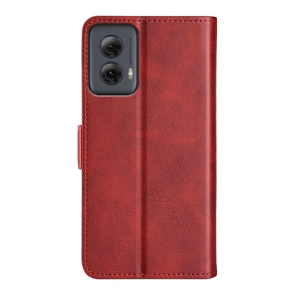 For Motorola Moto G Power 5G 2024 Dual-side Magnetic Buckle Horizontal Flip Leather Phone Case(Red) - Motorola Cases by PMC Jewellery | Online Shopping South Africa | PMC Jewellery | Buy Now Pay Later Mobicred