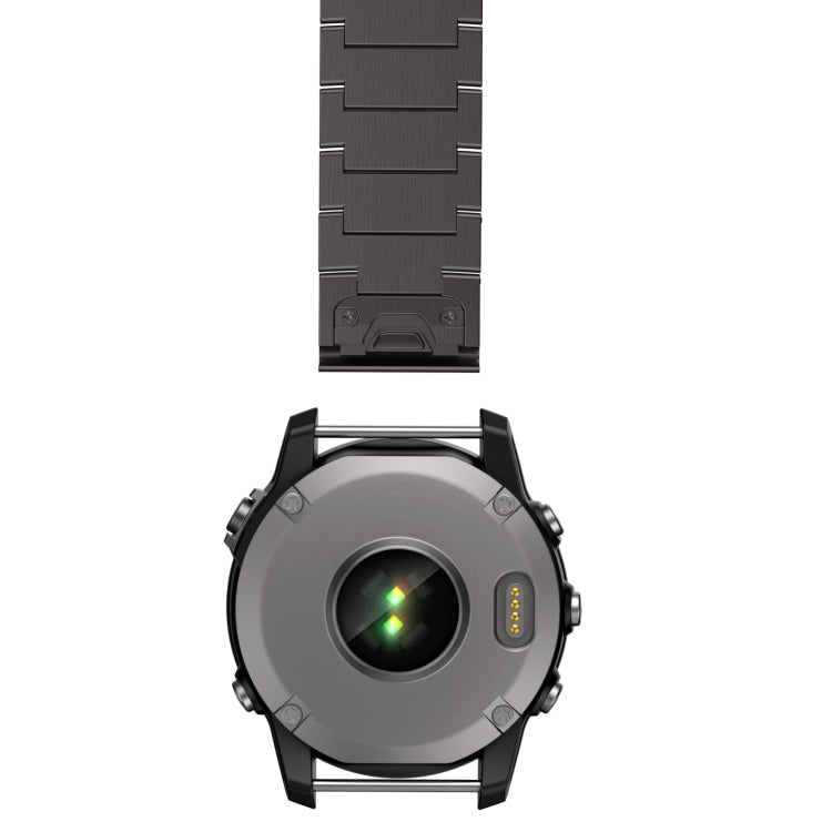 For Garmin Fenix 8 MIP 51mm Titanium Alloy Quick Release 26mm Watch Band(Black) - free shipping - PMC TechLife - Order now!