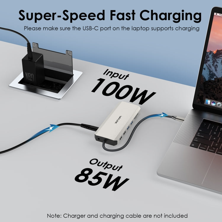 Wavlink UMD302 Type-C to Multiport Dual 4K HDMI HUB Triple Monitor 12-in-1 Laptop Docking Station - USB HUB by WAVLINK | Online Shopping South Africa | PMC Jewellery | Buy Now Pay Later Mobicred