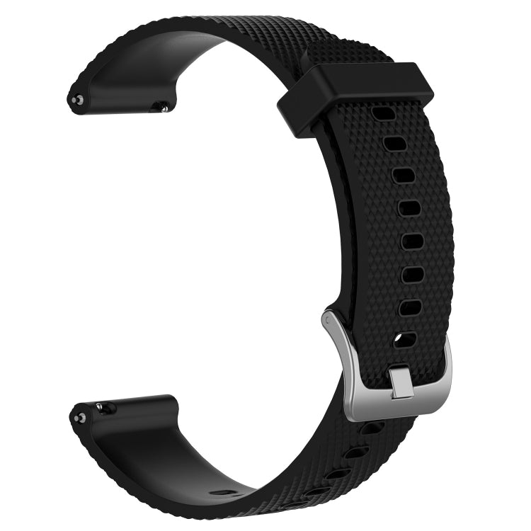 For  Suunto 9 Peak 22mm Diamond Textured Silicone Watch Band(Black) -  by PMC TechLife | Online Shopping South Africa | PMC TechLife