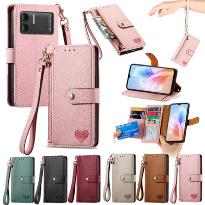 For DOOGEE X98 Pro / X98 Love Zipper Lanyard Leather Phone Case(White) - Doogee Cases by PMC Jewellery | Online Shopping South Africa | PMC Jewellery | Buy Now Pay Later Mobicred