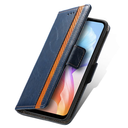 For DOOGEE X98 Pro / X98 CaseNeo Splicing Dual Magnetic Buckle Leather Phone Case(Blue) - Doogee Cases by PMC Jewellery | Online Shopping South Africa | PMC Jewellery | Buy Now Pay Later Mobicred