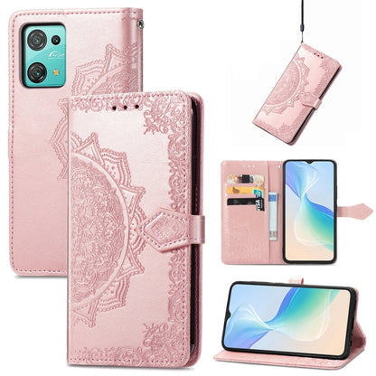 For Blackview C30 Mandala Flower Embossed Leather Phone Case(Rose Gold) - More Brand by PMC Jewellery | Online Shopping South Africa | PMC Jewellery