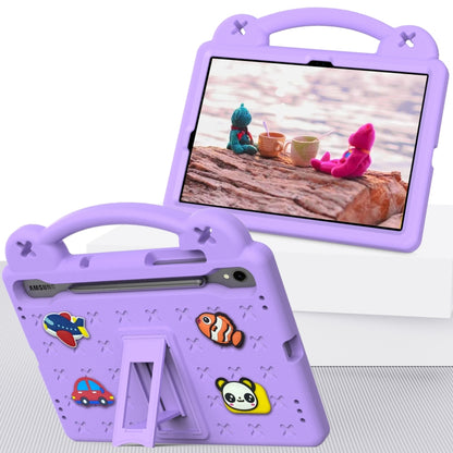 For Samsung Galaxy Tab S9 X710/X716B Handle Kickstand Children EVA Shockproof Tablet Case(Light Purple) - Galaxy Tab S9 Cases by PMC Jewellery | Online Shopping South Africa | PMC Jewellery | Buy Now Pay Later Mobicred