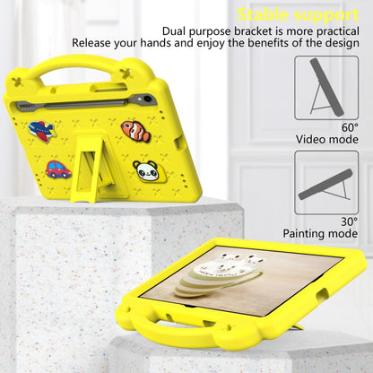 For Samsung Galaxy Tab S9 X710/X716B Handle Kickstand Children EVA Shockproof Tablet Case(Yellow) - Galaxy Tab S9 Cases by PMC Jewellery | Online Shopping South Africa | PMC Jewellery | Buy Now Pay Later Mobicred