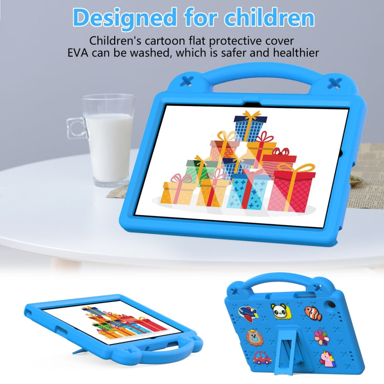 For Samsung Galaxy Tab A9+ X216B Handle Kickstand Children EVA Shockproof Tablet Case(Sky Blue) - Galaxy Tab A9+ by PMC Jewellery | Online Shopping South Africa | PMC Jewellery