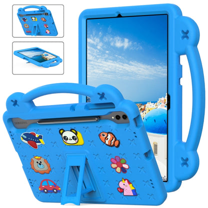 For Samsung Galaxy Tab S9 FE+ 12.4 X610N Handle Kickstand Children EVA Shockproof Tablet Case(Sky Blue) - Galaxy Tab S9 FE+ by PMC Jewellery | Online Shopping South Africa | PMC Jewellery | Buy Now Pay Later Mobicred