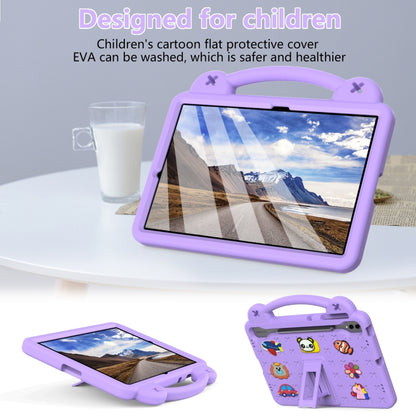 For Samsung Galaxy Tab S9+ 12.4 X810 Handle Kickstand Children EVA Shockproof Tablet Case(Light Purple) - Galaxy Tab S9+ Cases by PMC Jewellery | Online Shopping South Africa | PMC Jewellery | Buy Now Pay Later Mobicred