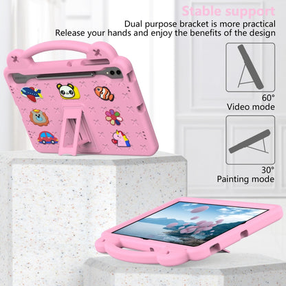 For Samsung Galaxy Tab S10+12.4 X820 Handle Kickstand Children EVA Shockproof Tablet Case(Pink) - Tab S10+ Cases by PMC Jewellery | Online Shopping South Africa | PMC Jewellery | Buy Now Pay Later Mobicred