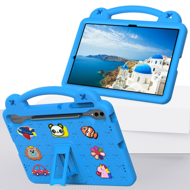 For Samsung Galaxy Tab S10+12.4 X820 Handle Kickstand Children EVA Shockproof Tablet Case(Sky Blue) - Tab S10+ Cases by PMC Jewellery | Online Shopping South Africa | PMC Jewellery | Buy Now Pay Later Mobicred