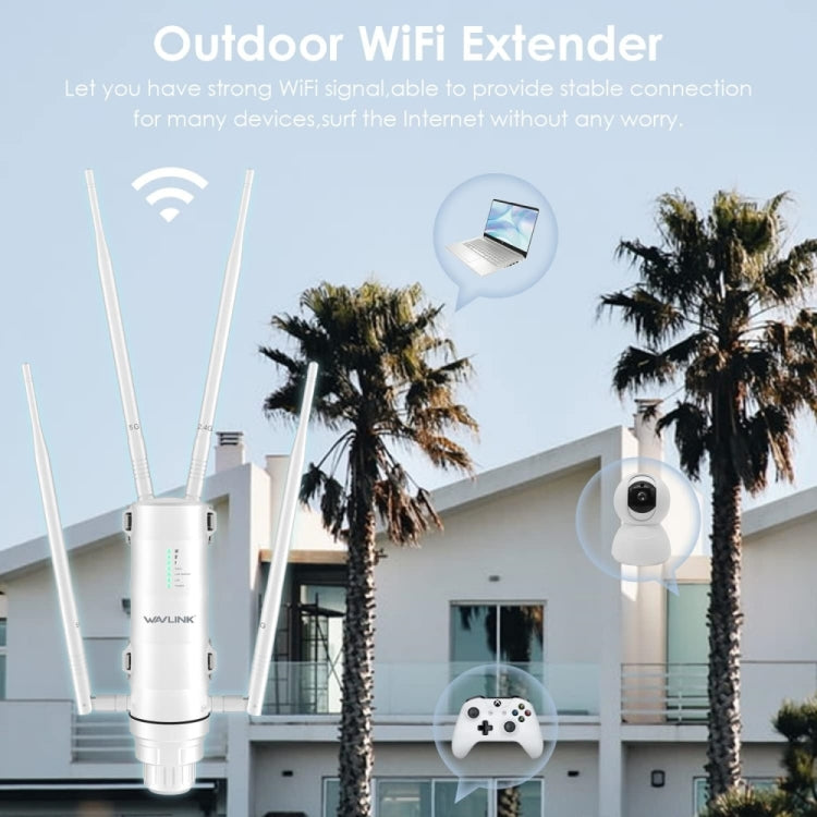 WAVLINK WN572HP3 AC1200 Dual Band Weatherproof Wireless Router Outdoor WiFi Extender, Plug:US Plug - Wireless Routers by WAVLINK | Online Shopping South Africa | PMC Jewellery | Buy Now Pay Later Mobicred