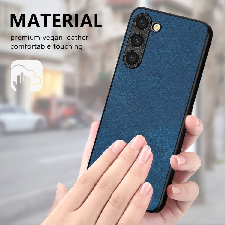 For Samsung Galaxy S25+ 5G Vintage Leather PC Back Cover Phone Case(Blue) - Galaxy S25+ 5G Cases by PMC Jewellery | Online Shopping South Africa | PMC Jewellery | Buy Now Pay Later Mobicred