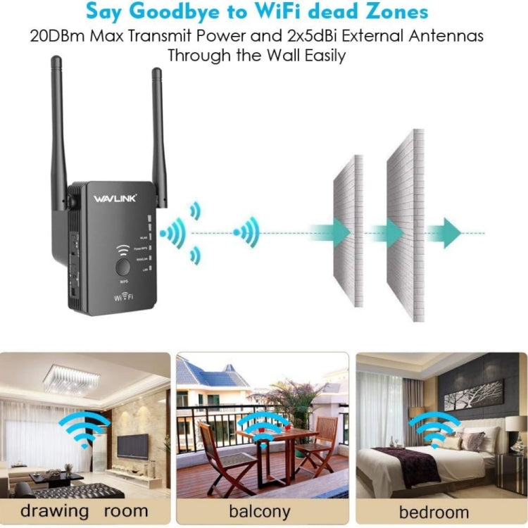 Wavlink WN578R2 With 2 External Antennas N300 Wireless AP/Range Extender/Router, Plug:US Plug - Wireless Routers by WAVLINK | Online Shopping South Africa | PMC Jewellery | Buy Now Pay Later Mobicred