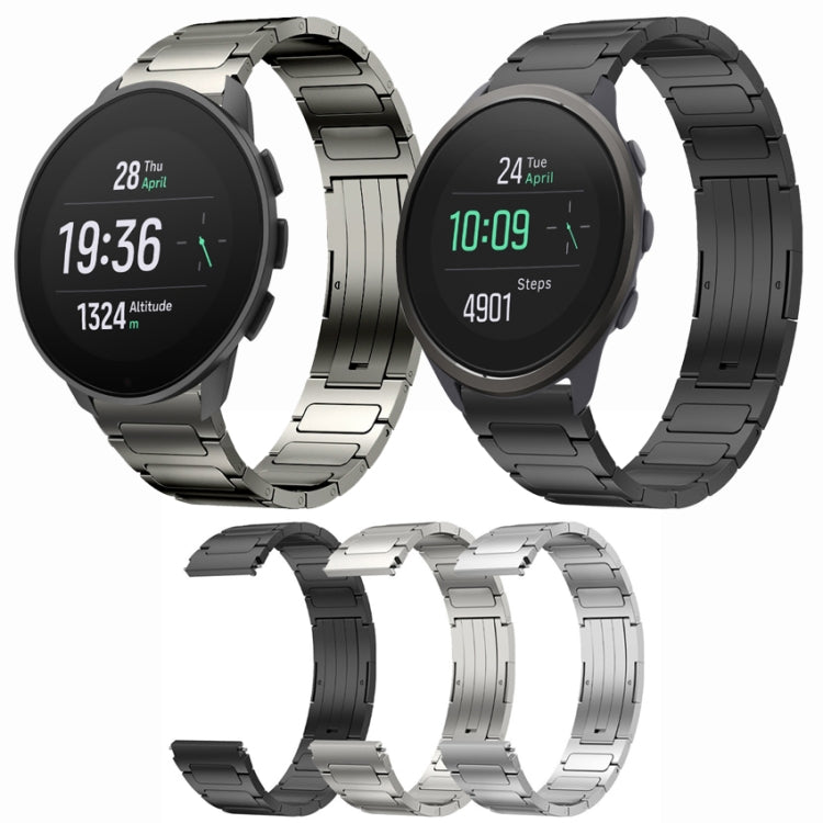 For SUUNTO 5 Peak 22mm I-Shaped Titanium Alloy Watch Band(Grey) -  by PMC TechLife | Online Shopping South Africa | PMC TechLife