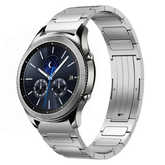 For Samsung Gear S3 Classic 22mm I-Shaped Titanium Alloy Watch Band(Sliver) - Watch Bands by PMC Jewellery | Online Shopping South Africa | PMC Jewellery