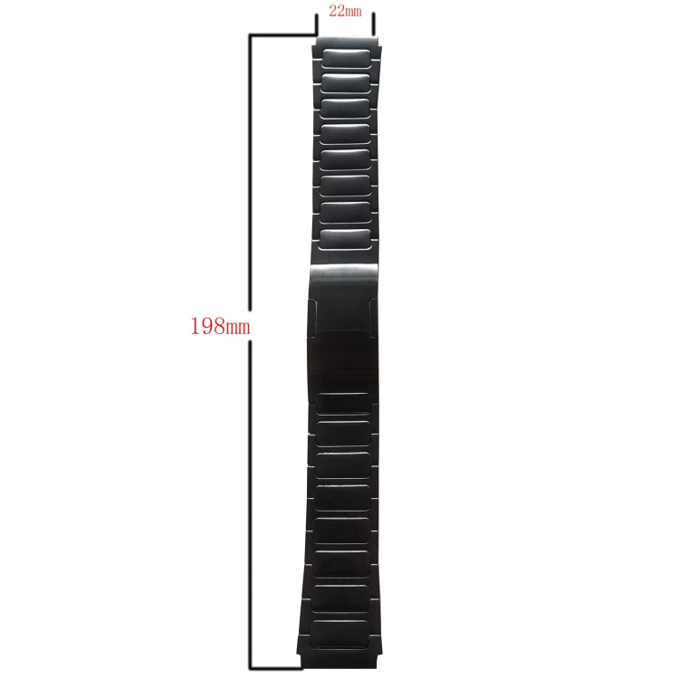 For Amazfit GTR 4 Pro 22mm I-Shaped Titanium Alloy Watch Band(Black) - Watch Bands by PMC Jewellery | Online Shopping South Africa | PMC Jewellery