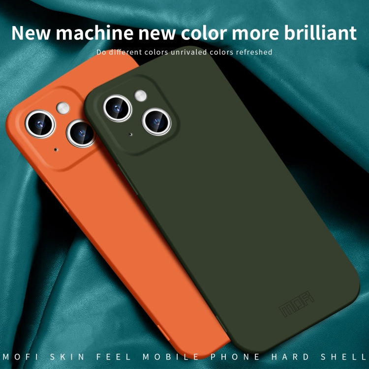 For iPhone 15 Plus MOFI Qin Series Skin Feel All-inclusive Silicone Phone Case(Green) - iPhone 15 Plus Cases by MOFI | Online Shopping South Africa | PMC Jewellery