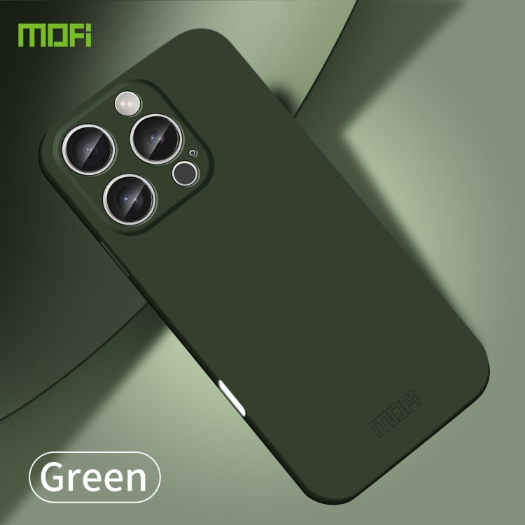 For iPhone 16 Pro Max MOFI Qin Series Skin Feel All-inclusive PC Phone Case(Green) - iPhone 16 Pro Max Cases by MOFI | Online Shopping South Africa | PMC Jewellery | Buy Now Pay Later Mobicred