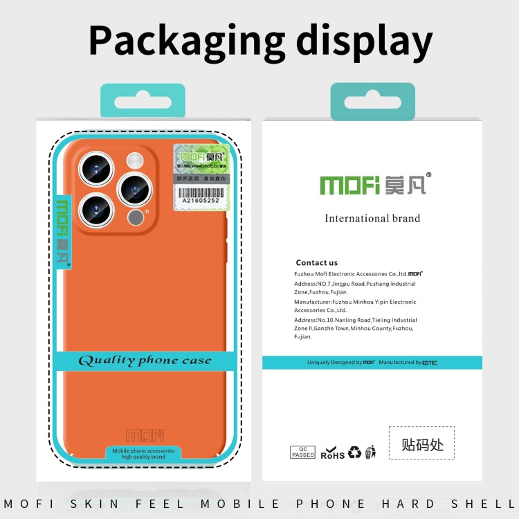 For iPhone 16 Pro Max MOFI Qin Series Skin Feel All-inclusive PC Phone Case(Blue) - iPhone 16 Pro Max Cases by MOFI | Online Shopping South Africa | PMC Jewellery | Buy Now Pay Later Mobicred