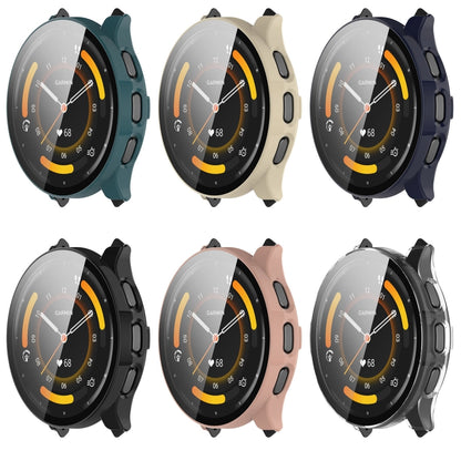 For Garmin Venu 3 PC + Tempered Film Integrated Watch Protective Case(Black) - Watch Cases by PMC Jewellery | Online Shopping South Africa | PMC Jewellery | Buy Now Pay Later Mobicred