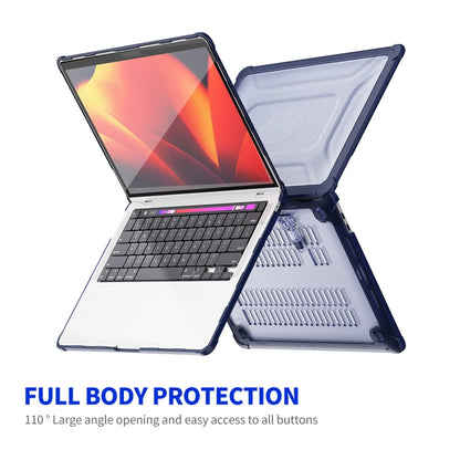 For MacBook Air 13.3 A2179/A2337 ENKAY Hat-Prince 3 in 1 Protective Bracket Case Cover Hard Shell with TPU Keyboard Film / PET Screen Protector, Version:US(Black) - MacBook Air Cases by ENKAY | Online Shopping South Africa | PMC Jewellery | Buy Now Pay Later Mobicred