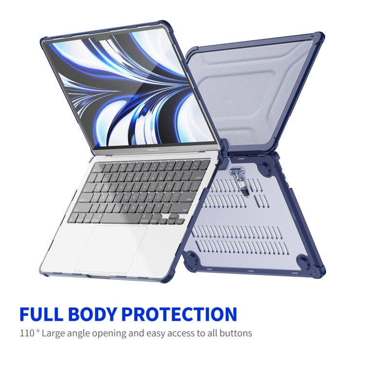 For MacBook Air 13.6 A2681 ENKAY Hat-Prince 3 in 1 Protective Bracket Case Cover Hard Shell with TPU Keyboard Film / PET Screen Protector, Version:US(Dark Blue) - MacBook Air Cases by ENKAY | Online Shopping South Africa | PMC Jewellery | Buy Now Pay Later Mobicred