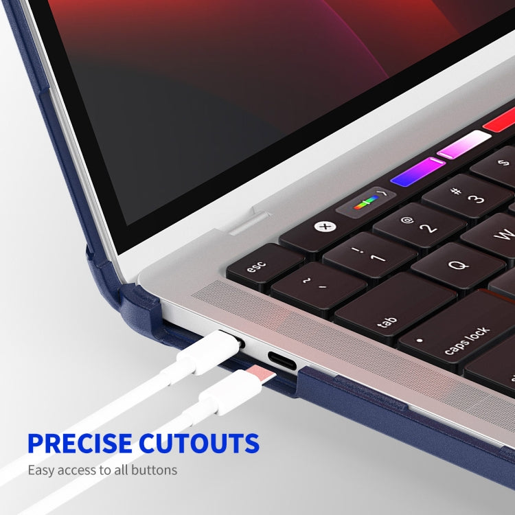 For MacBook Pro 13.3 A2251/A2289/A2338 ENKAY Hat-Prince 3 in 1 Protective Bracket Case Cover Hard Shell with TPU Keyboard Film / PET Screen Protector, Version:EU(Purple) - MacBook Pro Cases by ENKAY | Online Shopping South Africa | PMC Jewellery | Buy Now Pay Later Mobicred