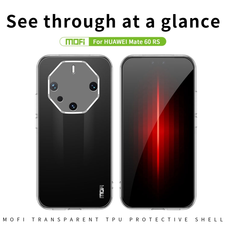 For Huawei Mate 60 RS Ultimate MOFI Ming Series Ultra-thin TPU Phone Case(Transparent) - Huawei Cases by MOFI | Online Shopping South Africa | PMC Jewellery