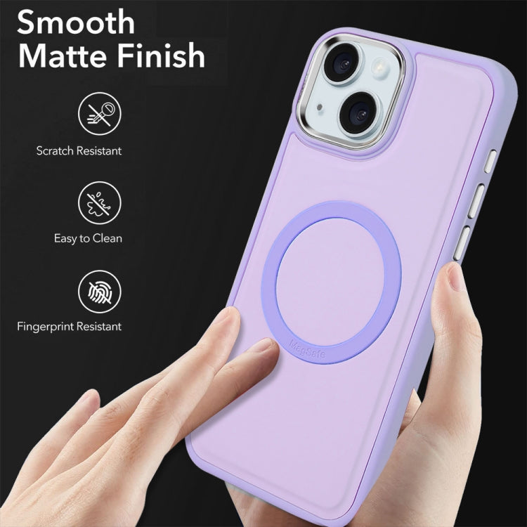 For iPhone 15 Pro Imitation Liquid Skin Feel Plating Magsafe Phone Case(Purple) - iPhone 15 Plus Cases by PMC Jewellery | Online Shopping South Africa | PMC Jewellery