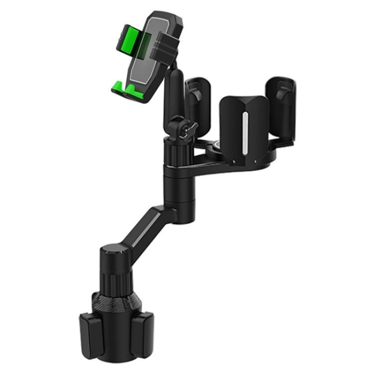 D08 With Adjustable Snack Cup Cup Holder Phone Mount For Car Phone Clamping Mount Holder(Green) - Car Drink Holders by PMC Jewellery | Online Shopping South Africa | PMC Jewellery | Buy Now Pay Later Mobicred