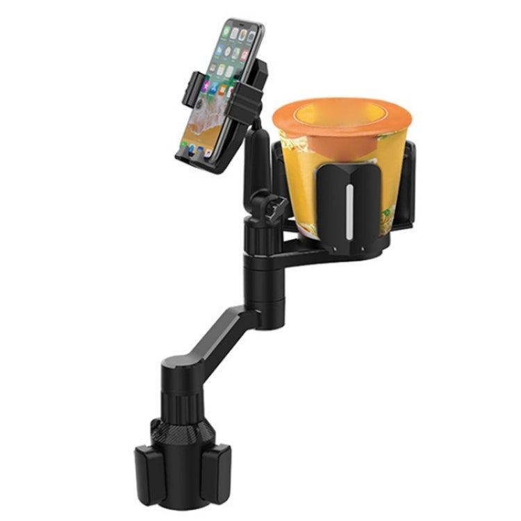 D08 With Adjustable Snack Cup Cup Holder Phone Mount For Car Phone Clamping Mount Holder(Grey) - Car Drink Holders by PMC Jewellery | Online Shopping South Africa | PMC Jewellery | Buy Now Pay Later Mobicred