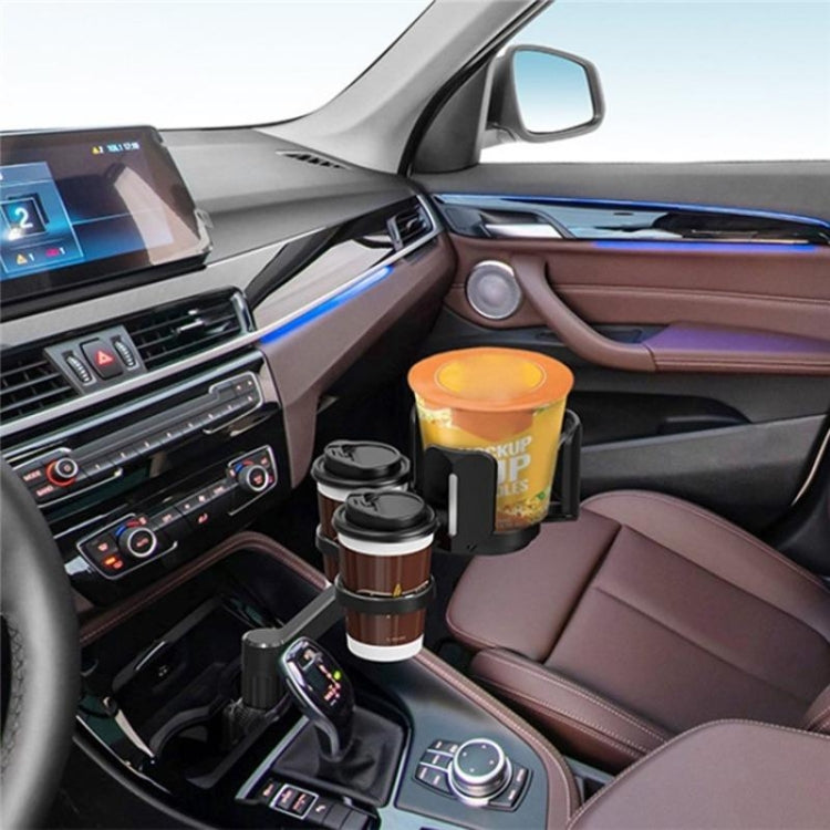 D03 For Drink Bottle Snack Car Cup Holder Expander Adjustable Dual Round Car Cup Holder - Car Drink Holders by PMC Jewellery | Online Shopping South Africa | PMC Jewellery | Buy Now Pay Later Mobicred