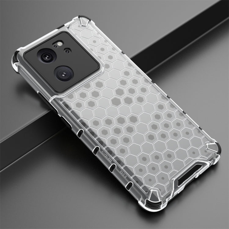 For Xiaomi 13T Shockproof Honeycomb Phone Case(White) - Xiaomi Cases by PMC Jewellery | Online Shopping South Africa | PMC Jewellery | Buy Now Pay Later Mobicred