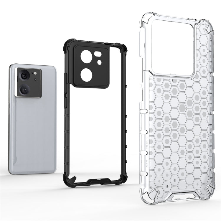 For Xiaomi 13T Pro Shockproof Honeycomb Phone Case(Black) - Xiaomi Cases by PMC Jewellery | Online Shopping South Africa | PMC Jewellery | Buy Now Pay Later Mobicred