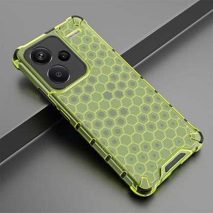 For Redmi Note 13 Pro+ Shockproof Honeycomb Phone Case(Green) - Note 13 Pro+ Cases by PMC Jewellery | Online Shopping South Africa | PMC Jewellery | Buy Now Pay Later Mobicred