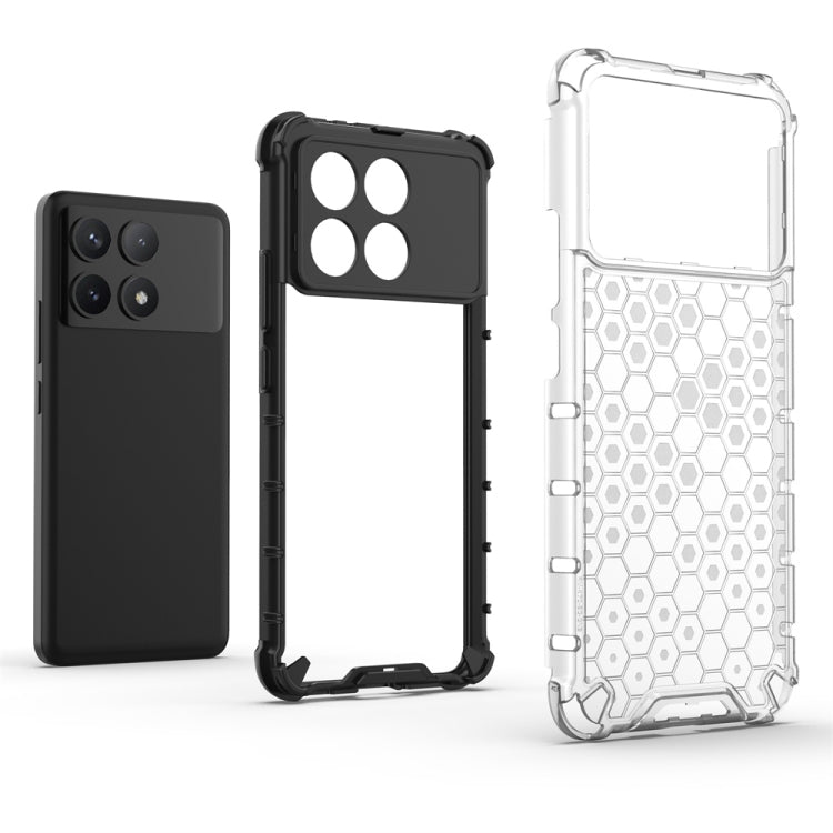 For Redmi K70 Shockproof Honeycomb Phone Case(White) - Xiaomi Cases by PMC TechLife | Online Shopping South Africa | PMC TechLife | Buy Now Pay Later Mobicred