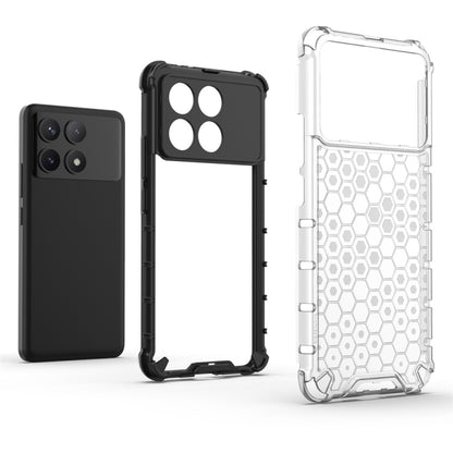 For Redmi K70 Shockproof Honeycomb Phone Case(White) - Xiaomi Cases by PMC Jewellery | Online Shopping South Africa | PMC Jewellery | Buy Now Pay Later Mobicred