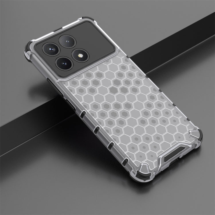 For Redmi K70 Pro Shockproof Honeycomb Phone Case(White) - K70 Pro Cases by PMC Jewellery | Online Shopping South Africa | PMC Jewellery | Buy Now Pay Later Mobicred