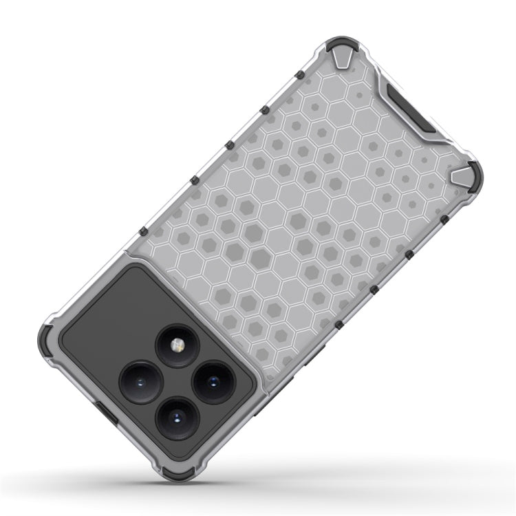 For Redmi K70E Shockproof Honeycomb Phone Case(Black) - K70E Cases by PMC TechLife | Online Shopping South Africa | PMC TechLife | Buy Now Pay Later Mobicred