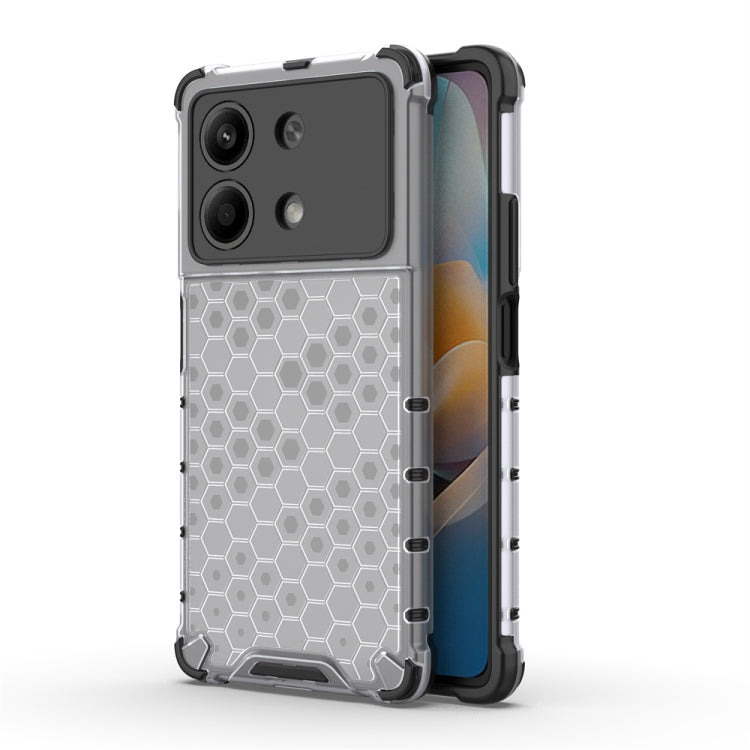 For Redmi Note 13R Pro Shockproof Honeycomb Phone Case(White) - Xiaomi Cases by PMC TechLife | Online Shopping South Africa | PMC TechLife | Buy Now Pay Later Mobicred