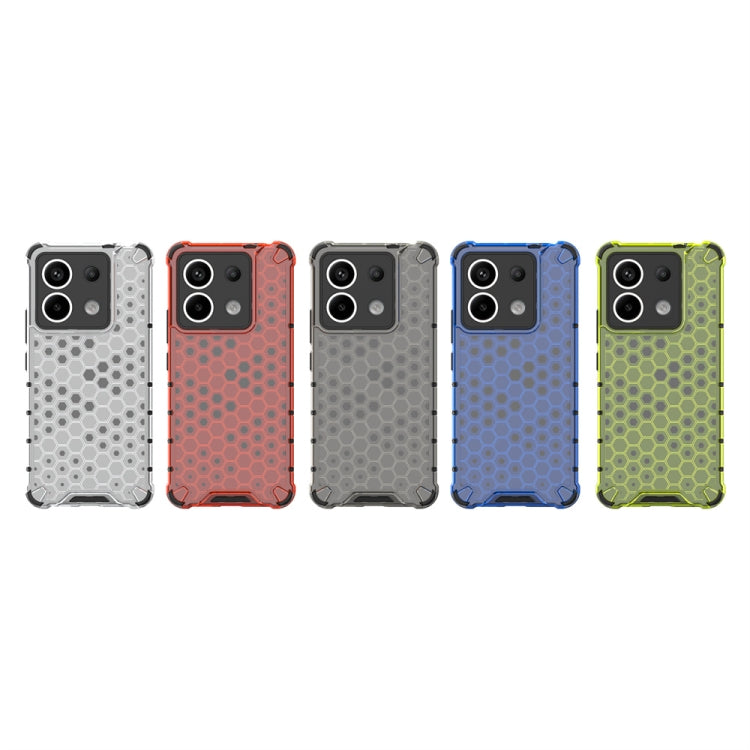For Xiaomi Poco X6 Shockproof Honeycomb Phone Case(Red) - Xiaomi Cases by PMC TechLife | Online Shopping South Africa | PMC TechLife | Buy Now Pay Later Mobicred