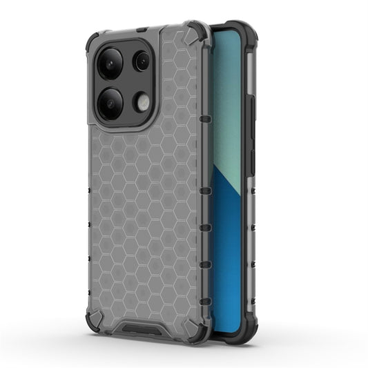 For Redmi Note 13 4G Global Shockproof Honeycomb Phone Case(Black) - Xiaomi Cases by PMC Jewellery | Online Shopping South Africa | PMC Jewellery | Buy Now Pay Later Mobicred