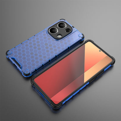 For Redmi Note 13 Pro 4G Shockproof Honeycomb Phone Case(Blue) - Note 13 Pro Cases by PMC Jewellery | Online Shopping South Africa | PMC Jewellery | Buy Now Pay Later Mobicred