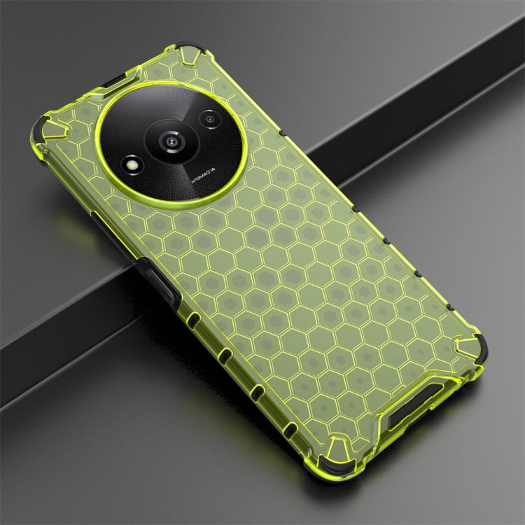 For Xiaomi Redmi A3 Shockproof Honeycomb Phone Case(Green) - Xiaomi Cases by PMC Jewellery | Online Shopping South Africa | PMC Jewellery | Buy Now Pay Later Mobicred