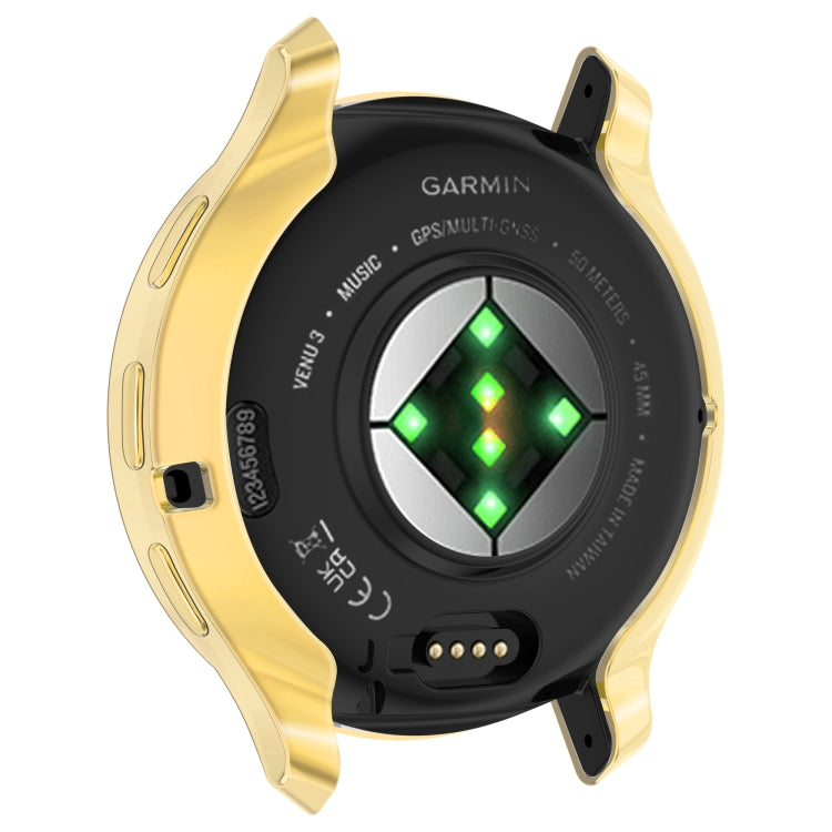 For Garmin Venu 3S TPU All-Inclusive Watch Protective Case(Gold) - Watch Cases by PMC Jewellery | Online Shopping South Africa | PMC Jewellery