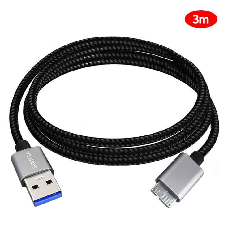 JUNSUNMAY USB 3.0 Male to Micro-B Cord Cable Compatible with Samsung Camera Hard Drive, Length:3m - USB Cable by JUNSUNMAY | Online Shopping South Africa | PMC Jewellery | Buy Now Pay Later Mobicred