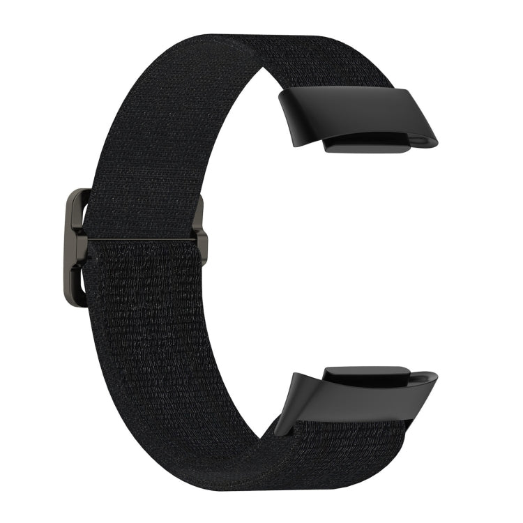 For Fitbit Charge 6 Elastic Nylon Braid Watch Band(Black) - Watch Bands by PMC Jewellery | Online Shopping South Africa | PMC Jewellery | Buy Now Pay Later Mobicred