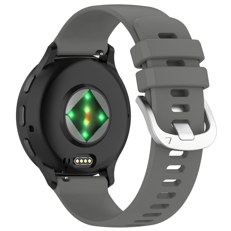 For Garmin Venu 3S Liquid Glossy Silver Buckle Silicone Watch Band(Gray) - free shipping - PMC TechLife - Order now!